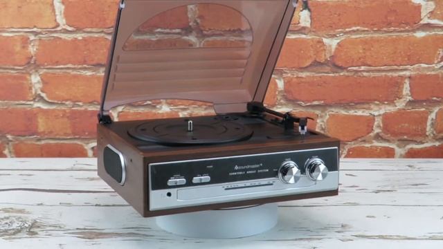 soundmaster PL186H Retro AM / FM Radio Record Player Turntable With Built in Speakers смотреть онлайн