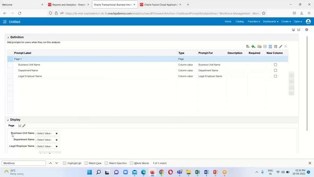 Oracle Dashboard and Dashboard Prompts in Cloud OTBI Analysis | Oracle OTBI Consultants | OTBI Jobs смотреть онлайн