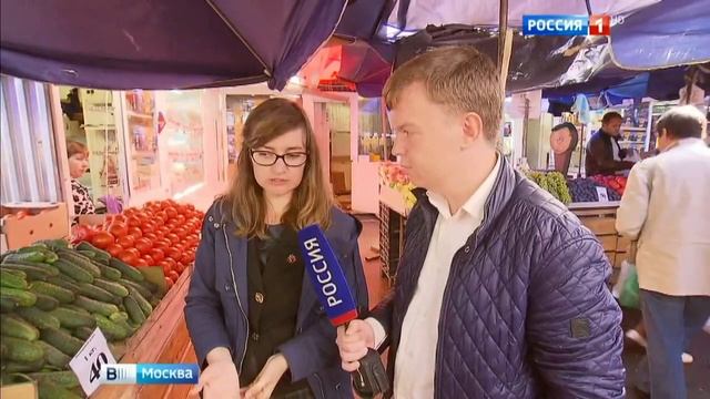 Луховицкий огурец на московском рынке - молодец Эфир Вести Москва от 9 сентября 2016 г смотреть онлайн