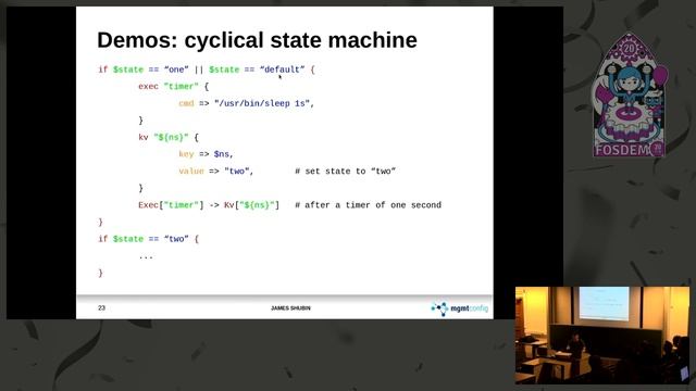 A small, FRP DSL for distributed systems Mgmt Config: More about our language смотреть онлайн