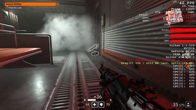 Wolfenstein: Youngblood | GeForce MX150 | i5 8250u | Acer Aspire 5 смотреть онлайн