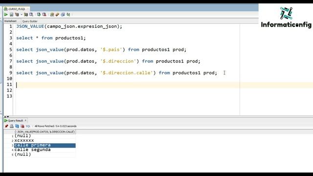 Curso de Oracle PLSQL en español desde cero | JSON_VALUE, JSON_QUERY (video 67) смотреть онлайн
