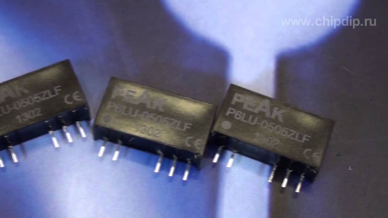 DCDC преобразователи серии P6LU-Z  компании PEAK