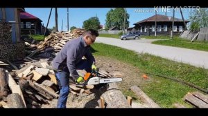 Как пилить горбыль .