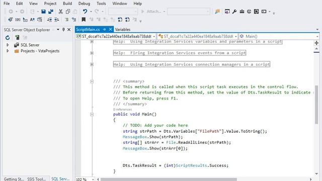 SSIS - Get total rows count in a file by Script Task смотреть онлайн