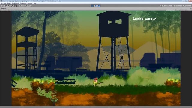 Asset 2D Run & Gun anim Character Pack v2 - example control смотреть онлайн