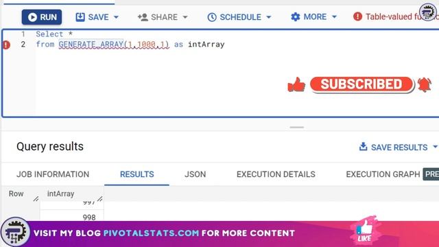 Using UNNEST & STRUCT with ARRAYS to create dynamic tables in SQL | BigQuery смотреть онлайн