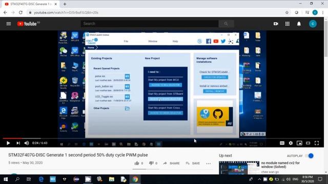 Raspberry pi - Pulse edge triggered by STM32 board - part1 смотреть онлайн