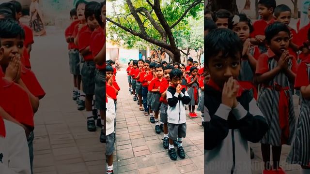 Morning prayer at Nandi School Kindergarten Campus | Ballari смотреть онлайн