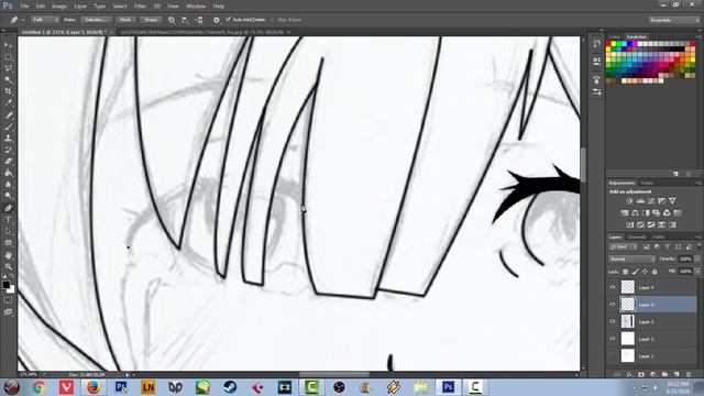 How To Draw Anime Lineart With A PC Mouse - Photoshop CS6 Brush Setup Tutorial