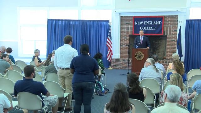 Former Governor George Pataki Visits New England College - YCN News 5.6.2015 смотреть онлайн