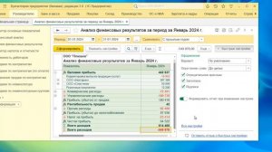 Анализ финансовых результатов в 1С Бухгалтерия 8