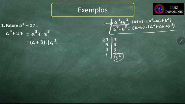Fatoração Algébrica (Aula 5) - soma e diferença de cubos смотреть онлайн
