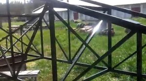 Ферма из профильной трубы двойная