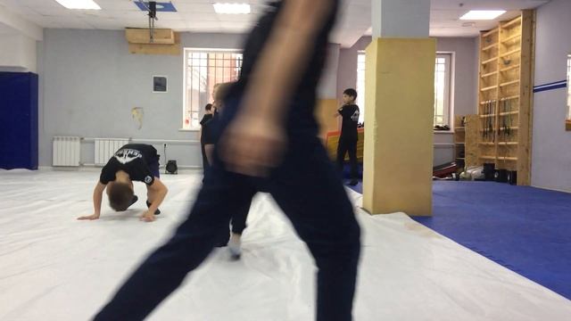 Вольная борьба, тренировка в начальной группе. смотреть онлайн