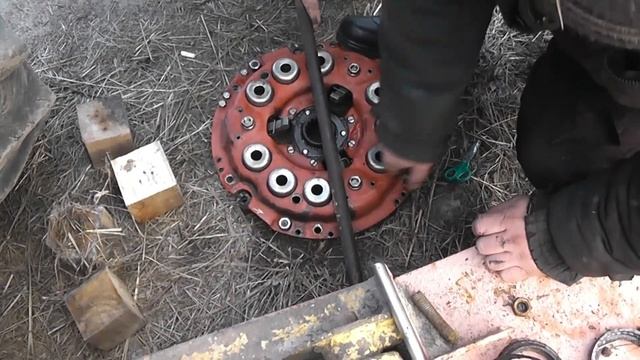 ВОССТАНОВЛЕНИЕ КОРЗИНЫ СЦЕПЛЕНИЯ НА МТЗ-82П(корзина нового образца). смотреть онлайн