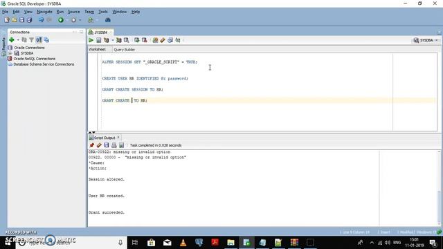 Oracle Database : How To Create HR schema in Oracle Database 12c using SQL developer смотреть онлайн