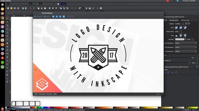 09. Inkscape for Beginners Logo Design Tutorial смотреть онлайн
