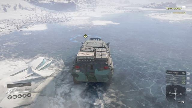 SnowRunner. Кольский полуостров. Ковдозеро. Поручение «Почти вплавь». смотреть онлайн