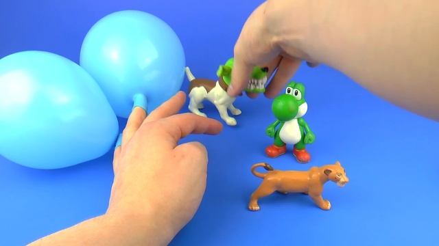 Surprise Air Balloons Blue Learn Colors Воздушные Шары c Сюрприз Игрушкой смотреть онлайн