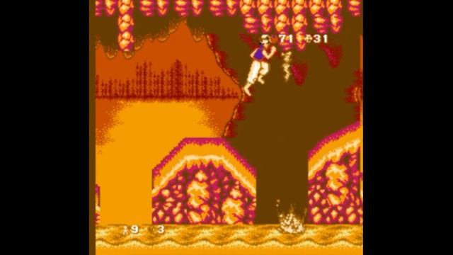 Dendy (Famicom,Nintendo,Nes) 8-bit Aladdin Stage 3 Глубины пещеры