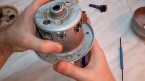 Ремонт двигателя пылесоса - Обрыв обмотки статора