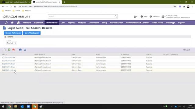 NetSuite Audit Trail 跟踪历史记录 смотреть онлайн