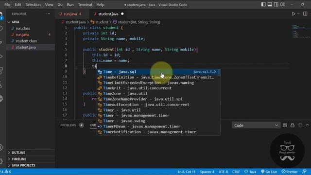 Constructor in Java | Tutorial in Tamil | Tamil Programmer смотреть онлайн