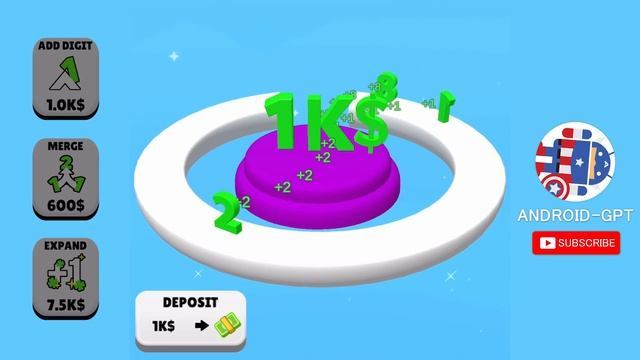DOLLAR SHOOTER - Digit Shooter Idle Clicker Game 2023