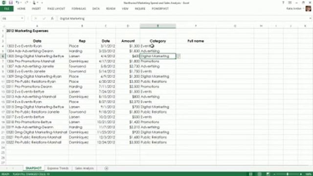 Excel 2013 flash fill смотреть онлайн