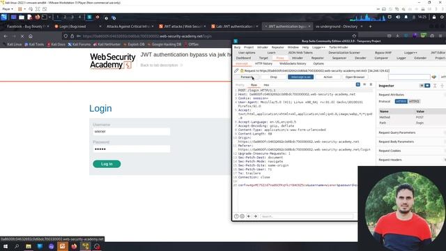 Web #security Academy #Portswigger| Lab4:#jwt #authentication bypass via jwk header injection# شر смотреть онлайн