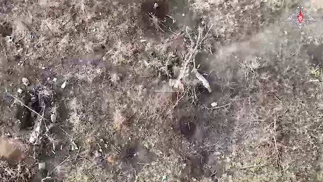 Поражение позиций и пехоты ВСУ сбросами с коптеров на Артемовском направлении