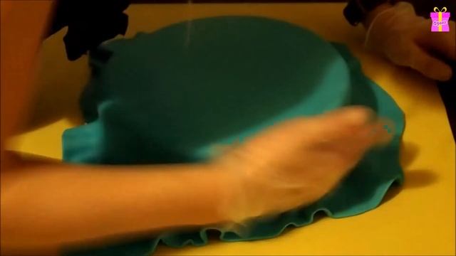 Покрытие торта сахарной мастикой смотреть онлайн