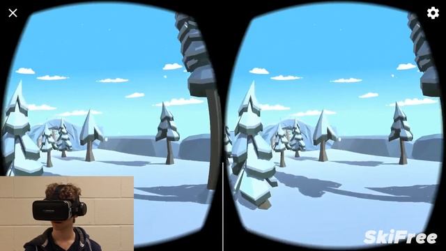 SkiFree - A VR Skiing Game for Google Cardboard смотреть онлайн