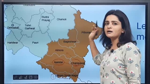 Map of Uttarakhand | उत्तराखंड का नक्शा | Districts of Uttarakhand | Geography | With Mnemonics смотреть онлайн