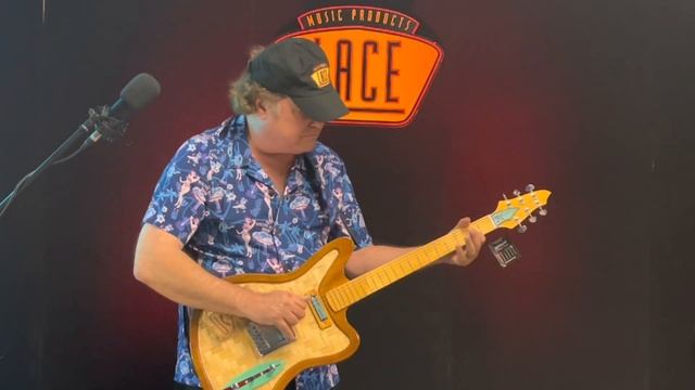 Steve Arvey Plays Some Riffs On This Groovy Looking Brand New Guitar Called The Teliki T смотреть онлайн