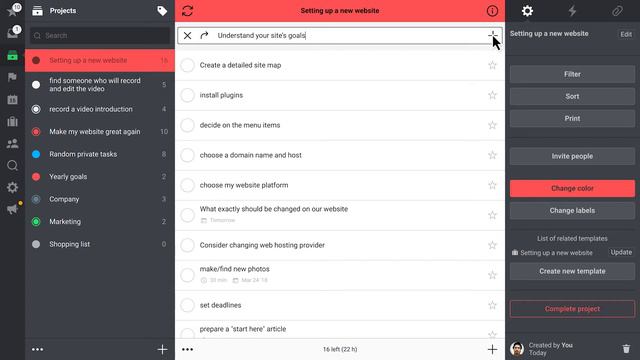 Project templates - Nozbe 3 tutorial 10/13 смотреть онлайн