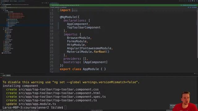 Generate a top toolbar component смотреть онлайн