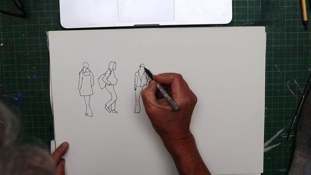 Sketching People Quickly - Outlining Technique смотреть онлайн