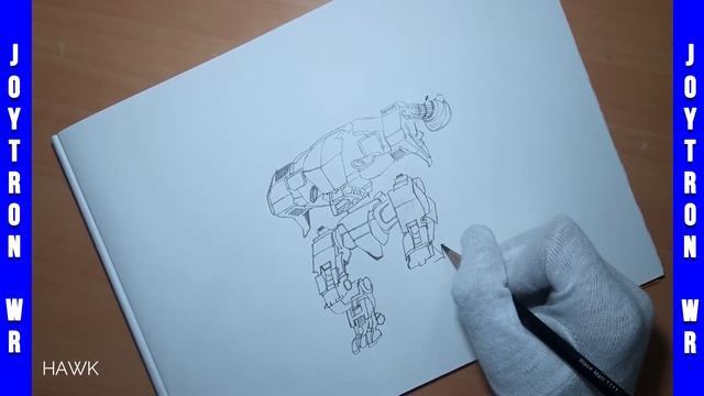 Sketch of Hawk with Thunder & Punisher | War Robots смотреть онлайн
