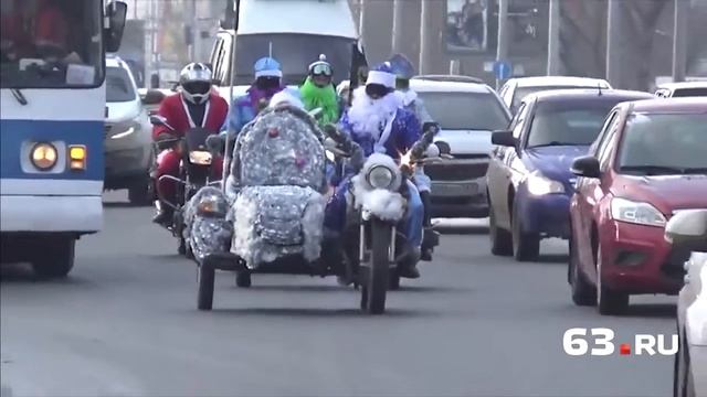 Дед Морозы на байках смотреть онлайн