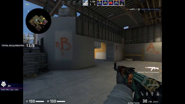 jks G2 - 5300 ELO is TOO EASY? w/donk/NiKo/m0NESY (VERTIGO) FACEIT LVL 10 / CSGO POV / Sep 7, 2023 смотреть онлайн