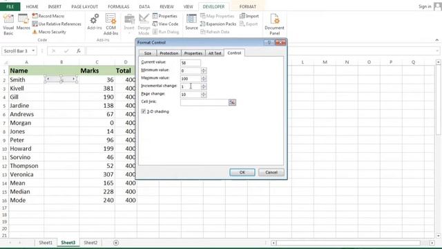 How to add Scroll Bar in Excel - Step by Step Guide | MS Excel में स्क्रॉल बार कैसे add करते है? смотреть онлайн