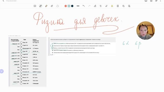 Физика для девочек Открытый банк заданий ОГЭ ФИПИ Квантовая физика стр1 смотреть онлайн