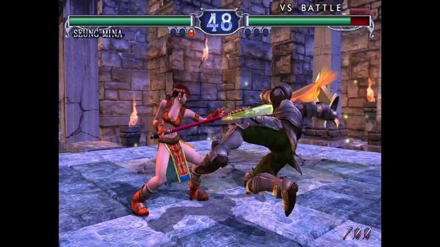 Soul Calibur 2 Plus - Stryder (Link, Seung Mina) vs Kaww (Siegfried) смотреть онлайн