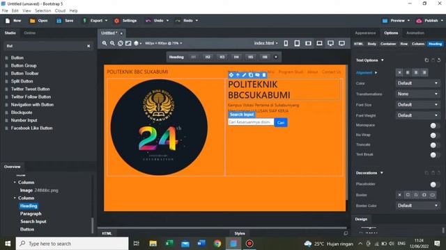 Website sederhana bootstrap studio смотреть онлайн