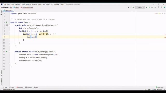PRINT ALL SUBSTRING OF A GIVEN STRING JAVA PROGRAMMING NO SOUND COPY CODE смотреть онлайн