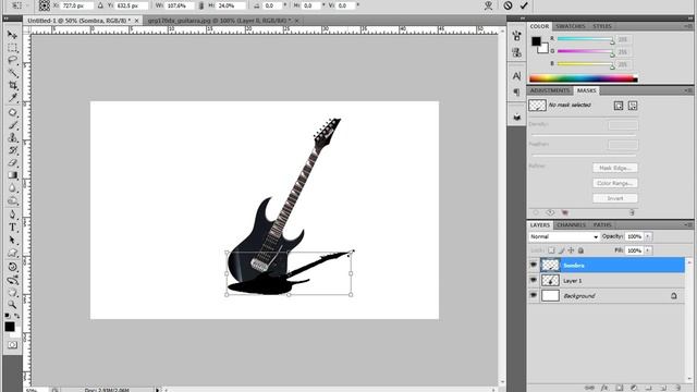 Crear una sombra en Adobe Photoshop CS4 смотреть онлайн