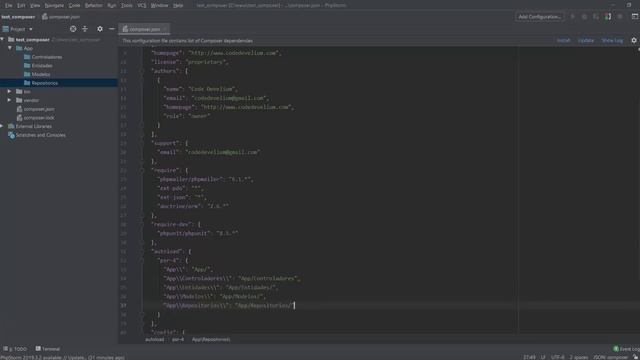 3.- Composer, autoload para las clases y namespaces смотреть онлайн
