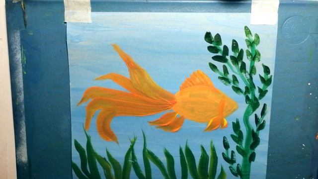 Как нарисовать Золотую рыбку смотреть онлайн